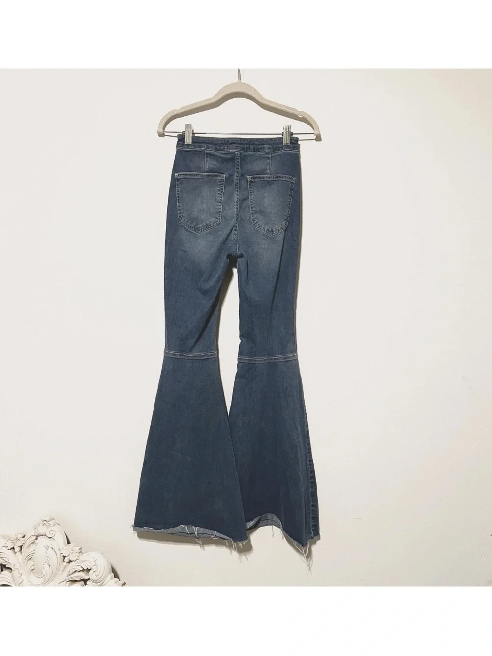 Free People Just Float On Flare High Rise Super Flare Jeans 26 Bell Bottom   F